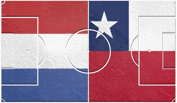 Países Bajos vs Chile grupo b Copa del Mundo 2014 —  Fotos de Stock