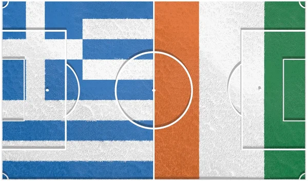 Grecia vs Costa d'Avorio gruppo c mondiali 2014 — Foto Stock