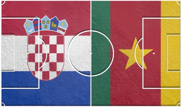 Cameroon vs croatia group a world cup 2014 — Stock Photo, Image