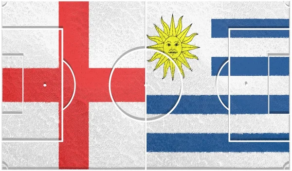 Inglaterra vs uruguay grupo d Copa del Mundo 2014 — Foto de Stock