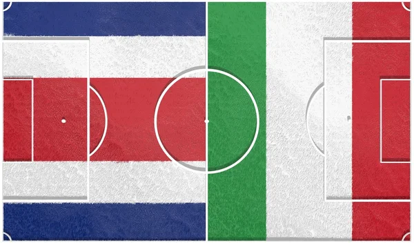 Costa Rica vs Itálie skupiny d světa ve fotbale 2014 — Stock fotografie