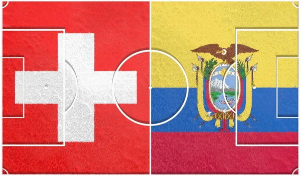 Switzerland vs ecuador group e world cup 2014 — Stock Photo, Image