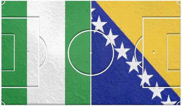 Nigeria vs bosnia and herzegovina group f world cup 2014 — Stock Photo, Image