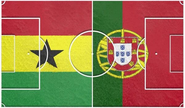 가 나 vs 포르투갈 그룹 g 월드컵 2014 — 스톡 사진
