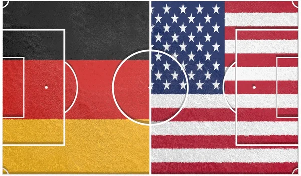 ドイツ対アメリカ グループ g ワールド カップ 2014 — ストック写真