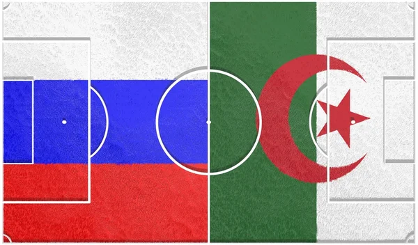 Russia vs algeria group h coppa del mondo 2014 — Foto Stock