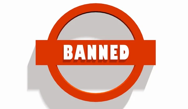 Banned — Stock fotografie