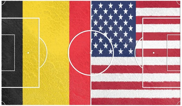 Belgien vs usa VM 2014 — Stockfoto