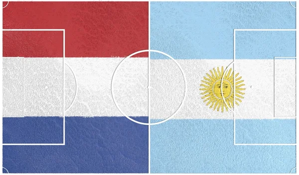 阿根廷 vs 荷兰世界杯 2014 — 图库照片