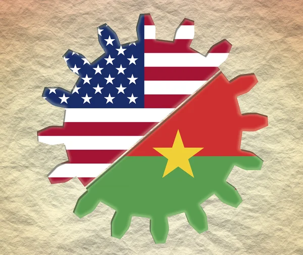 EE.UU. y Burkina faso relaciones — Foto de Stock