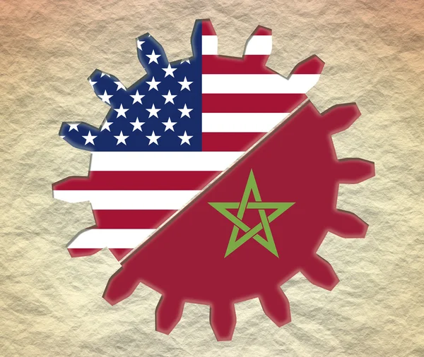 США та Марокко відносини — стокове фото