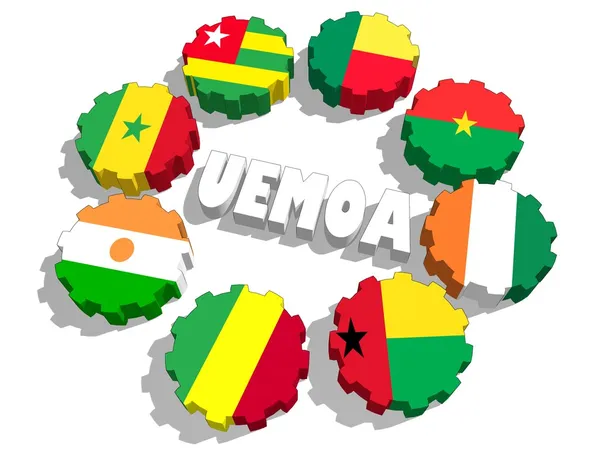 Uemoa Unión Económica y Monetaria de África Occidental — Foto de Stock