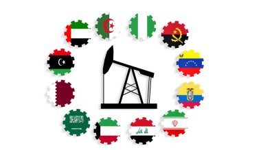 OPEC üyeleri bayrakları Dişliler