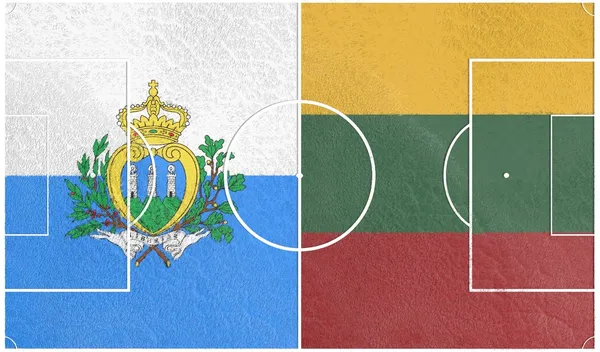 Litwa vs San marino Mistrzostwa Europy 2016 — Zdjęcie stockowe