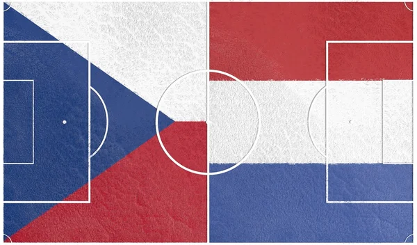 Czech vs netherlands europe championship 2016 — Stock Photo, Image