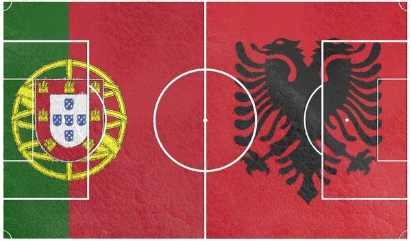 Portugal vs albania europe championship 2016 — Stock Photo, Image