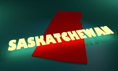 Saskatchewan Kanada eyaleti anahat harita