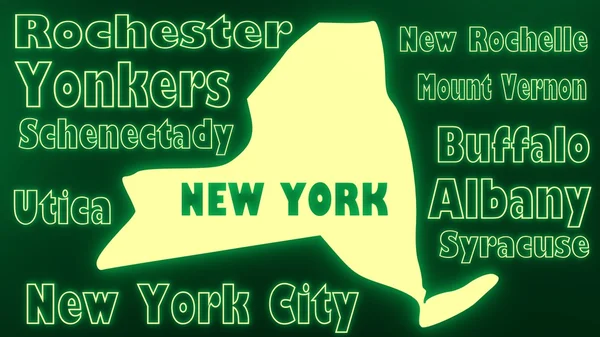 New york state cities — Stock Photo, Image