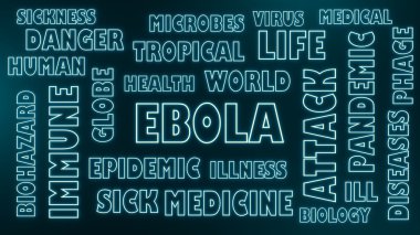 Ebola neon Parlatıcı metin