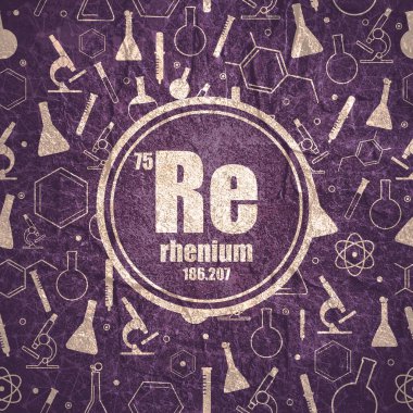 Renyum kimyasal element. Periyodik tablo kavramı.