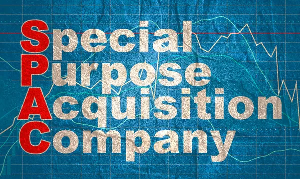 Förkortningen SPAC - Special Purpose Acquisition Company. Handelsplan — Stockfoto