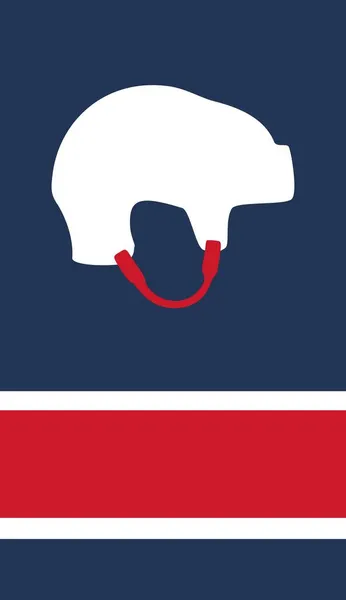 Équipe de hockey sur glace des Capitals de Washington couleurs uniformes — Image vectorielle