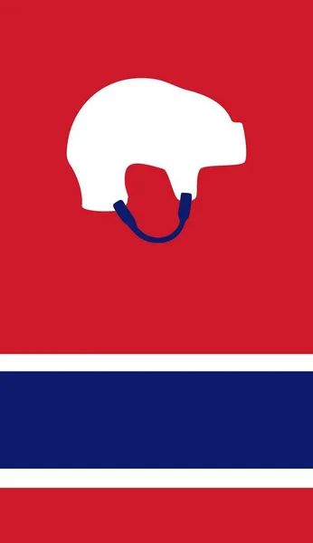 Montreal Kanaďané hokejový tým jednotné barvy — Stockový vektor