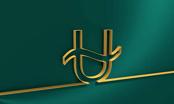 Porte-serpent icône symbole du zodiaque dans un style de ligne mince — Photo