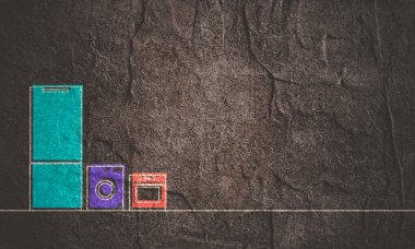 Yerel elektrik makineleri. İnce satır biçim simgeleri