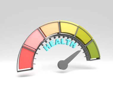 Ok ve ölçekli sağlık ölçüm cihazı. 3B Hazırlama