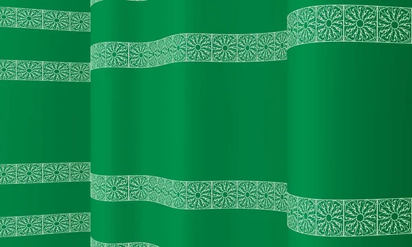 St. Patricks Day background. Texture on waved surface. 3D render — 图库照片