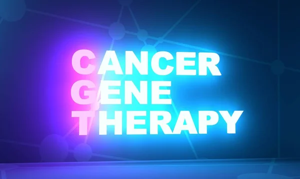 CGR - Cancer Gene Therapy acronym. Neon shine text. 3D Render — Stock Photo, Image