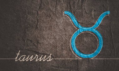 İnce çizgi biçiminde boğa burcu simgesi