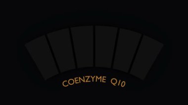 Koenzim Q10 ölçüm süreci. Neon parlaklık ölçeği. 3 Boyutlu Hazırlama