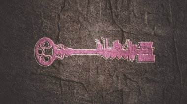 Düz tasarım stili modern illüstrasyon konsepti madencilik endüstrisinin anahtarı.