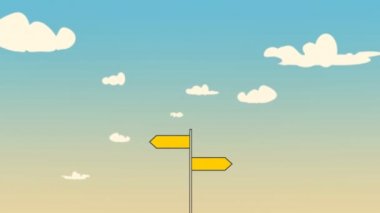 Kelimeleri mitler farklı yönlere bir şekilde ve gerçekler diğer gerçek durumu keşfetmek için bir metafor olarak işaret eden bir işaret yön okları sonrası