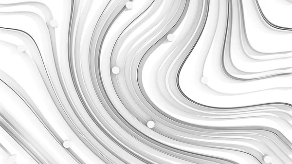 Abstrakt bakgrund med ränder eller böjda linjer. 3D-återgivning — Stockfoto