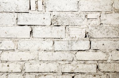 Harcanmış Beyaz Tuğla Duvarı Arkaplanı