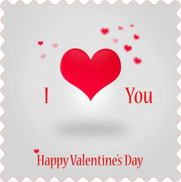 Ik hou van je Valentijnsdag graphics Stockfoto