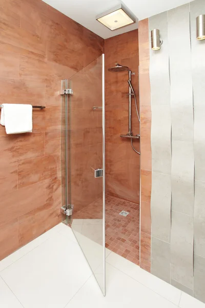 Bathroom shower - interior design — Stock Photo, Image