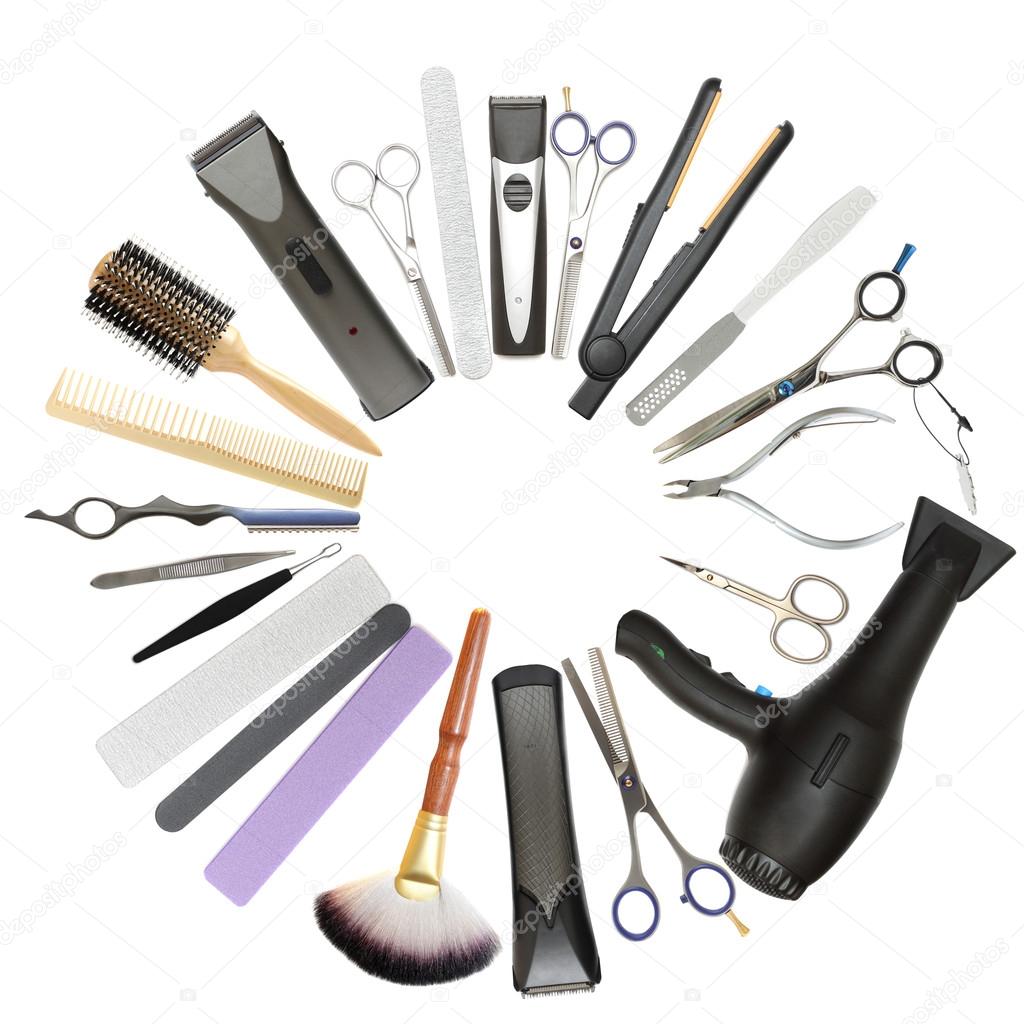 Beauty salon and barbershop background