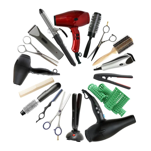 Professional hairdressing equipment - beauty salon and barbersho — Stock Photo, Image