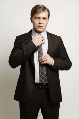 erkek giyim takım elbise ve kravat, moda portre