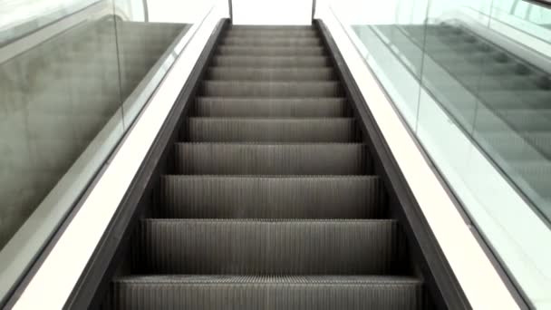 Escaleras Arriba Pasos Automáticos Subiendo — Vídeos de Stock