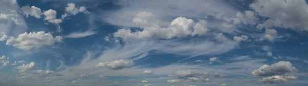 Horizon Background Blue Sky Clouds — Fotografia de Stock