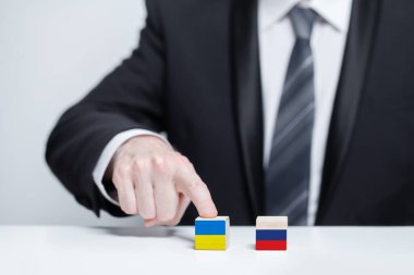 Ukraine and Russia. Support, save and help Ukraine concept