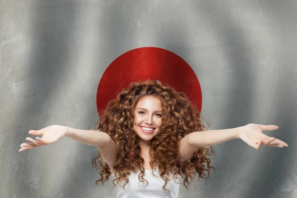 Love Japan concept with japanese flag background. Travel, work, education and internship in Japan