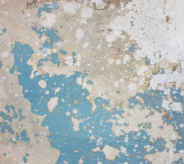 Old Grunge Blue White Painted Wall Background —  Fotos de Stock
