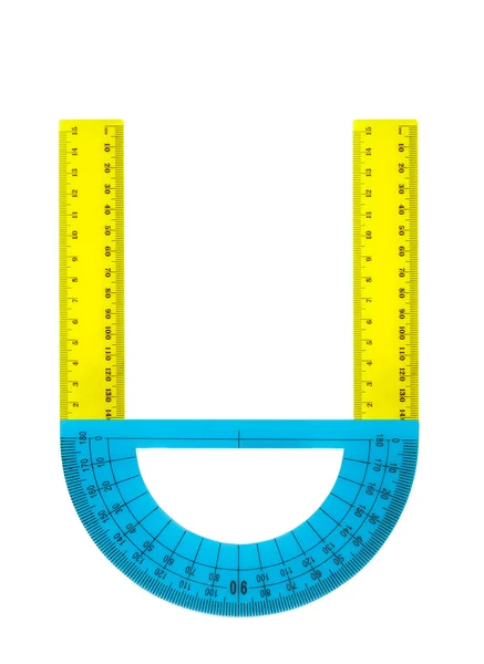 알파벳 눈금자 및 없습니다 — 스톡 사진