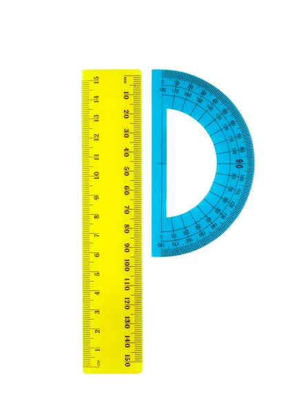 alfabe cetvelleri ve açıölçer